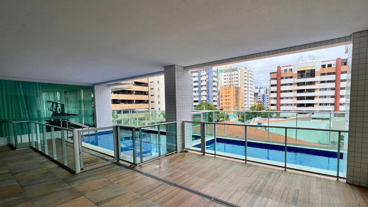 Maceió Edf Promenade - Apartamento Com 2 Quartos Climatizados A 150M Da Beira-Mar De Ponta Verde - Piscina, Academia, Sauna, Lavanderia, Home Cine, Churrasqueira, Salao De Jogos, Area Kids מראה חיצוני תמונה