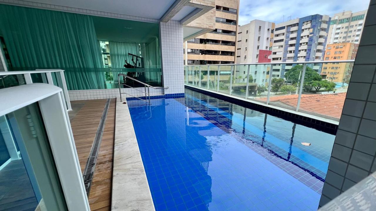 Maceió Edf Promenade - Apartamento Com 2 Quartos Climatizados A 150M Da Beira-Mar De Ponta Verde - Piscina, Academia, Sauna, Lavanderia, Home Cine, Churrasqueira, Salao De Jogos, Area Kids מראה חיצוני תמונה